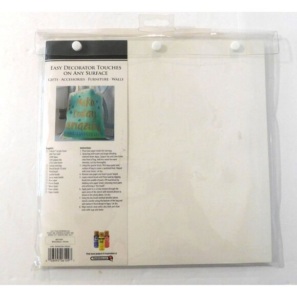 FolkArt Inspirational Phrases Stencils Value Pack 41 Designs 26 Piece 12 x 12 in - Picture 4 of 7